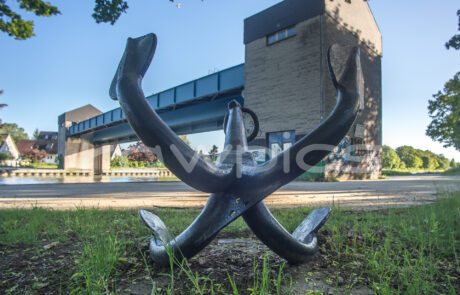 Anker geworfen - Am Sperrtor zwischen Altgarben und Havelse Ausstellung: Garbsen entdecken. Foto: rawPics