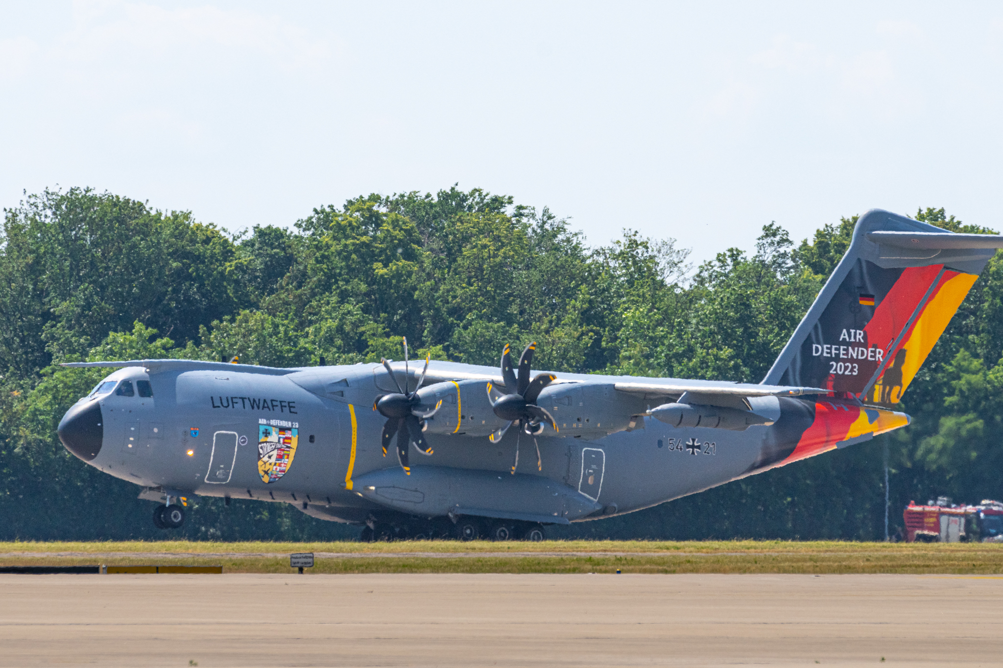 Air Defender 2023 Medientag Wunstorf 12.06.2023 - Die Hauptakteure fliegen ein - im wahrsten Sinne des Wortes